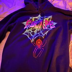 Black Graphic Hoodie